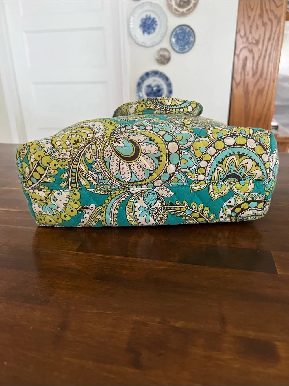 Vera Bradley Peacock Tote Bag & Wallet Set (retired)